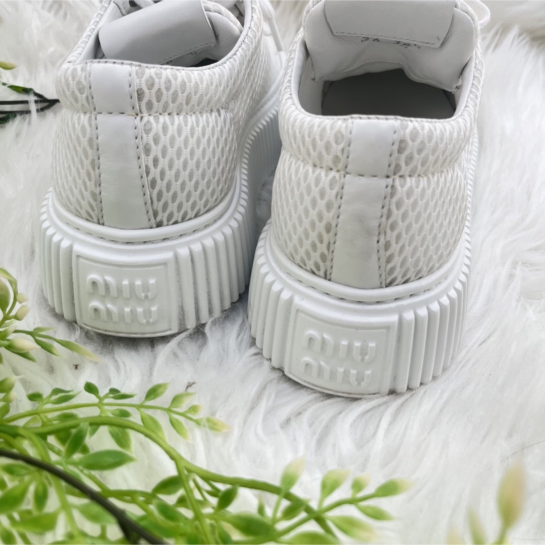 MIU MIU - miu miu ミュウミュウ メッシュ フラットフォーム