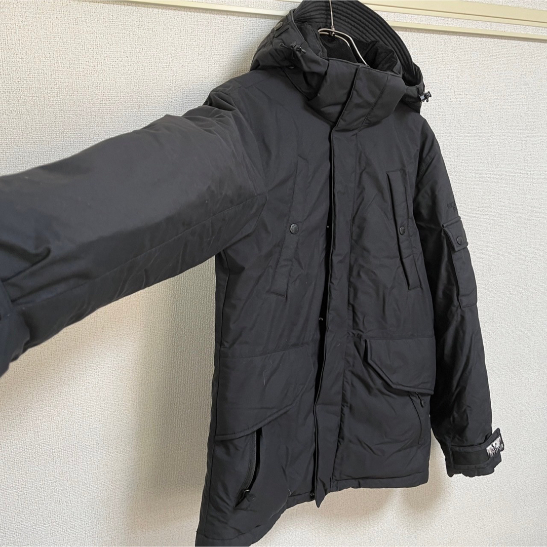 THE NORTH FACE - ノースフェイス】ダウンジャケット 肩ロゴ 刺繍 黒