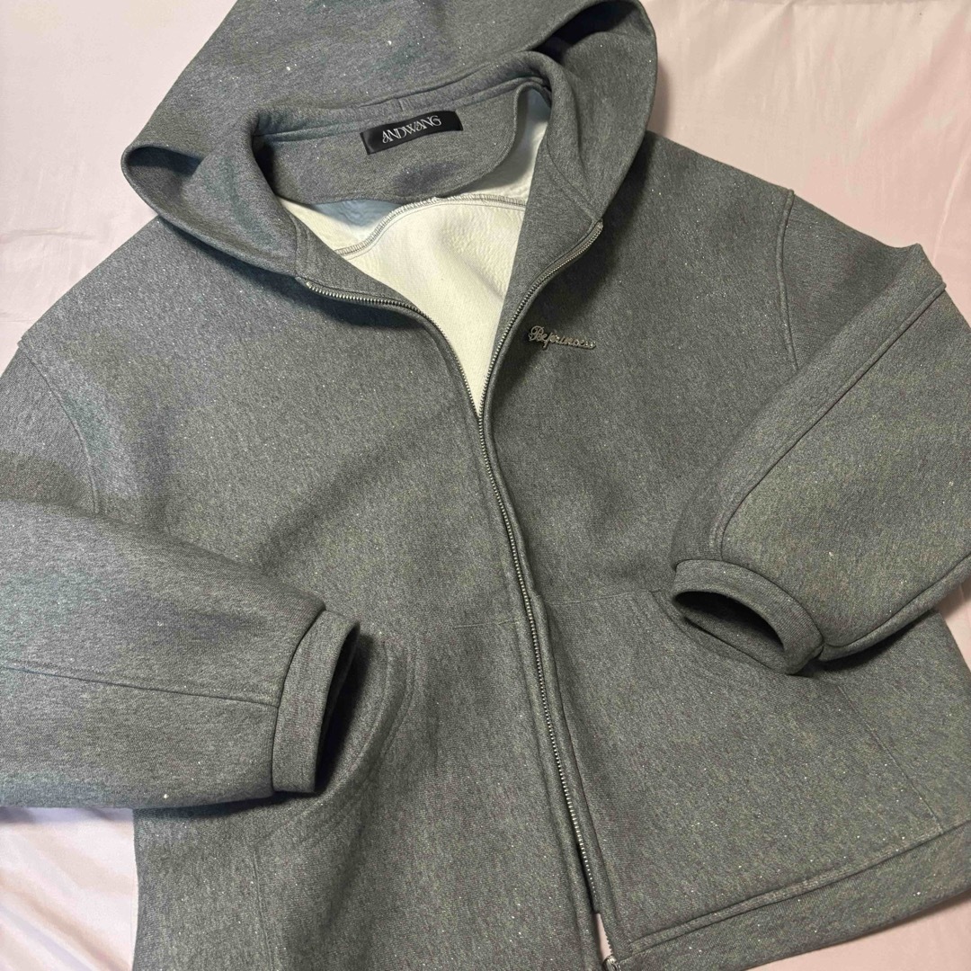 andwang kirakira zip up gray の通販 by きぴ's shop｜ラクマ