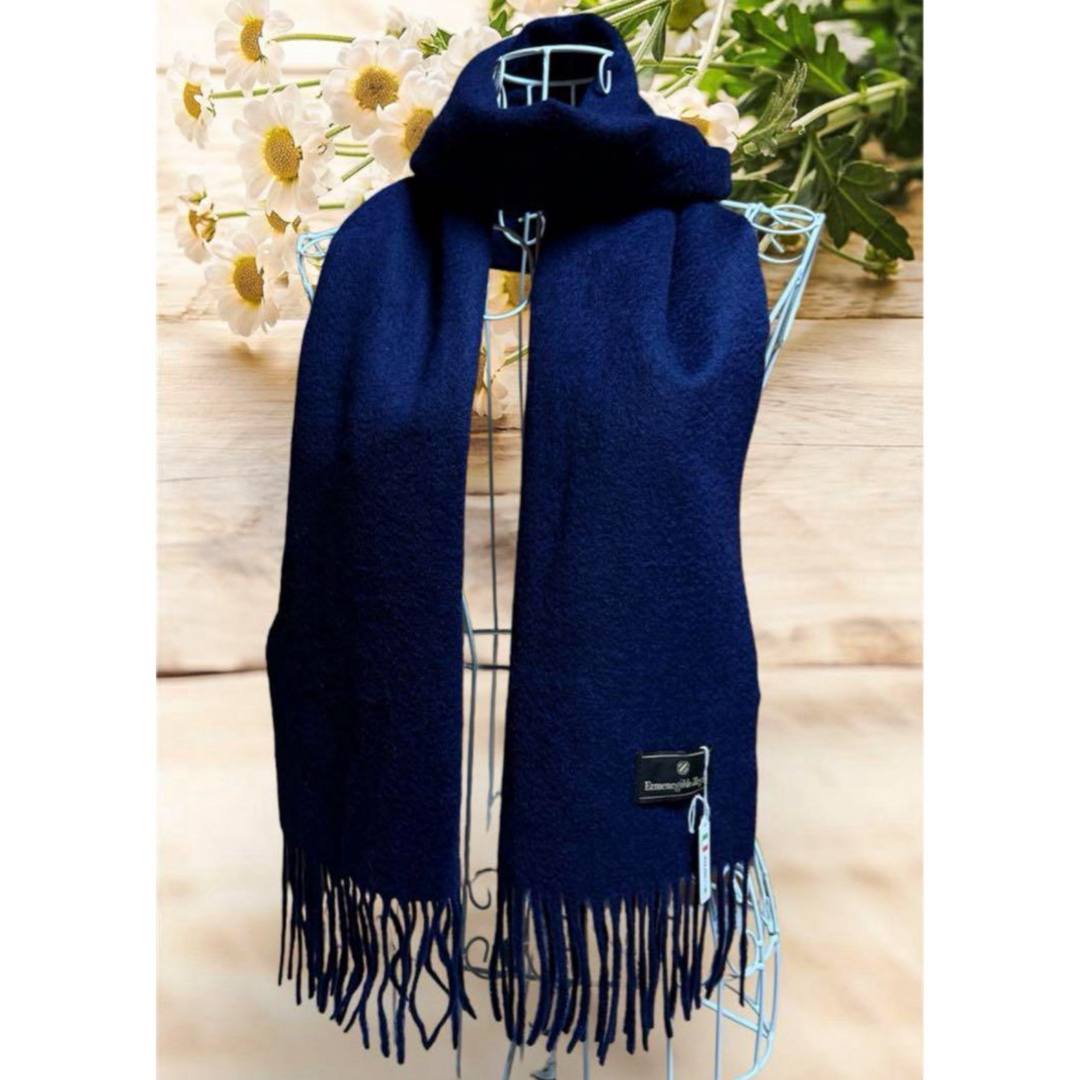 Ermenegildo Zegna - 専用 Ermenegildo Zegna カシミヤマフラー 紺色