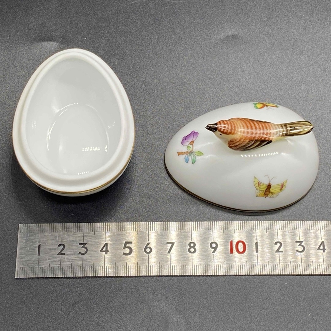 ヘレンド 鳥 陶器置物 ヘレンド HEREND 陶器 青い鳥 置物