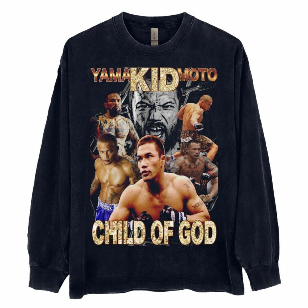 山本KID徳郁 キッド ロンT 長袖 ブラック vintageの通販 by yutete