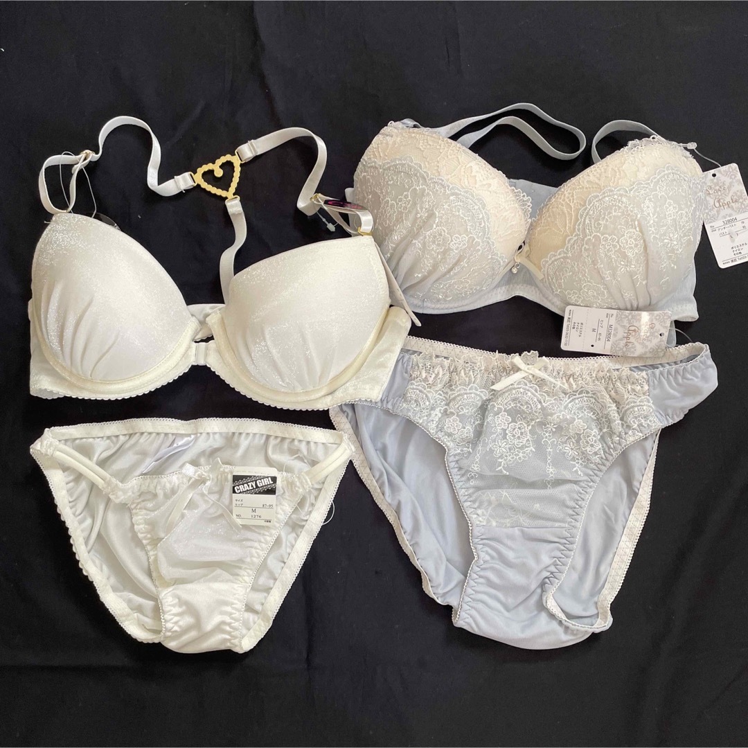 新品未使用◇C70 ブラジャー&ショーツセットアップ 2組 Sexy系魅せブラ