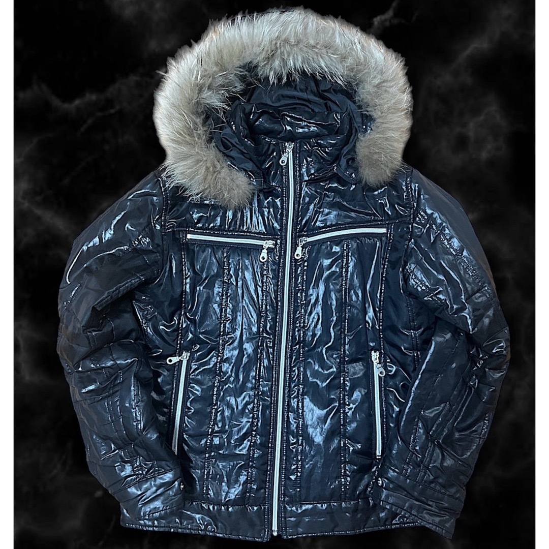 Y2K フライトジャケット ファー付き MA-1 グランジ パンク 平成 - Y2K