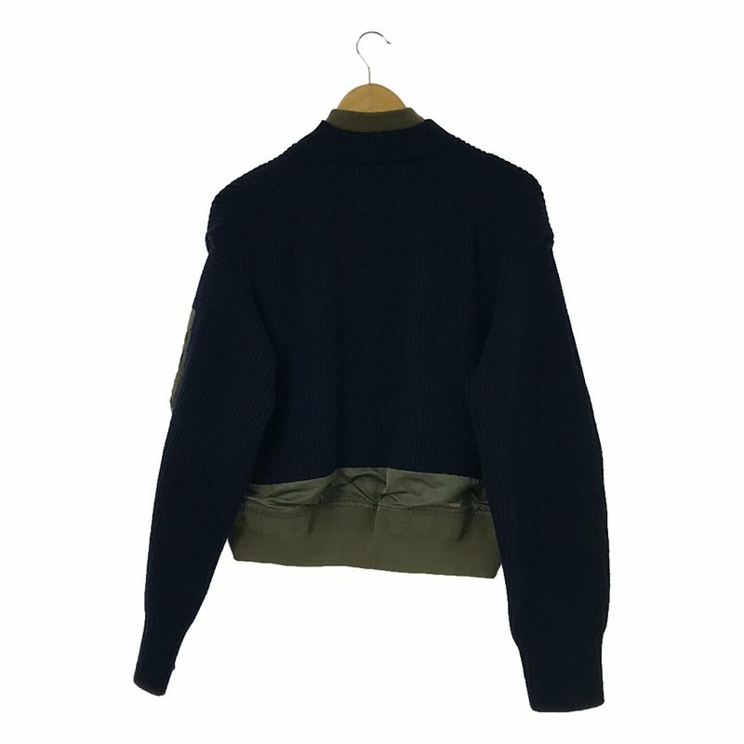 sacai - sacai / サカイ | 異素材 MA-1 ニット ドッキング ボンバー