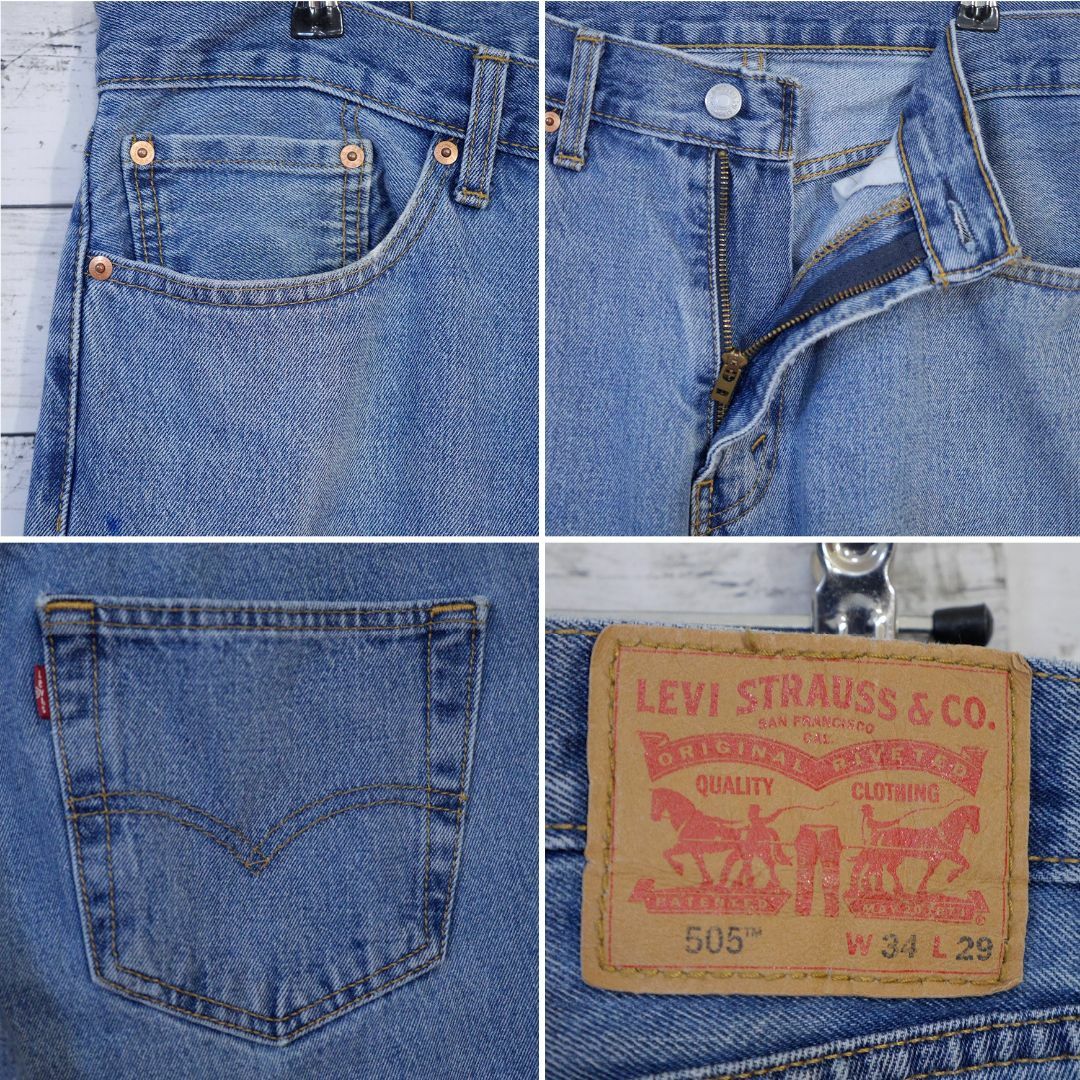 Levi's - リーバイス Levi's 505 W34 L29 デニムパンツ ゴールデン