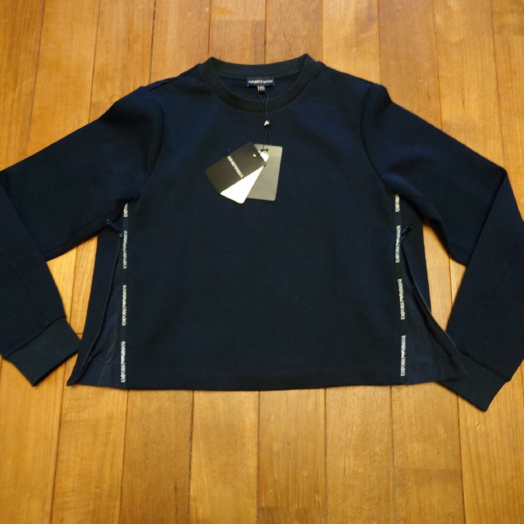 EMPORIO ARMANI エンポリオアルマーニ キッズ黒トレーナー14A(166CM