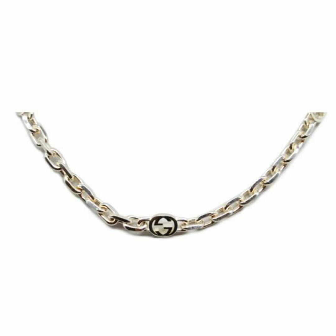 GUCCI - GUCCI グッチ/インターロッキングGチェーンネックレスシルバー