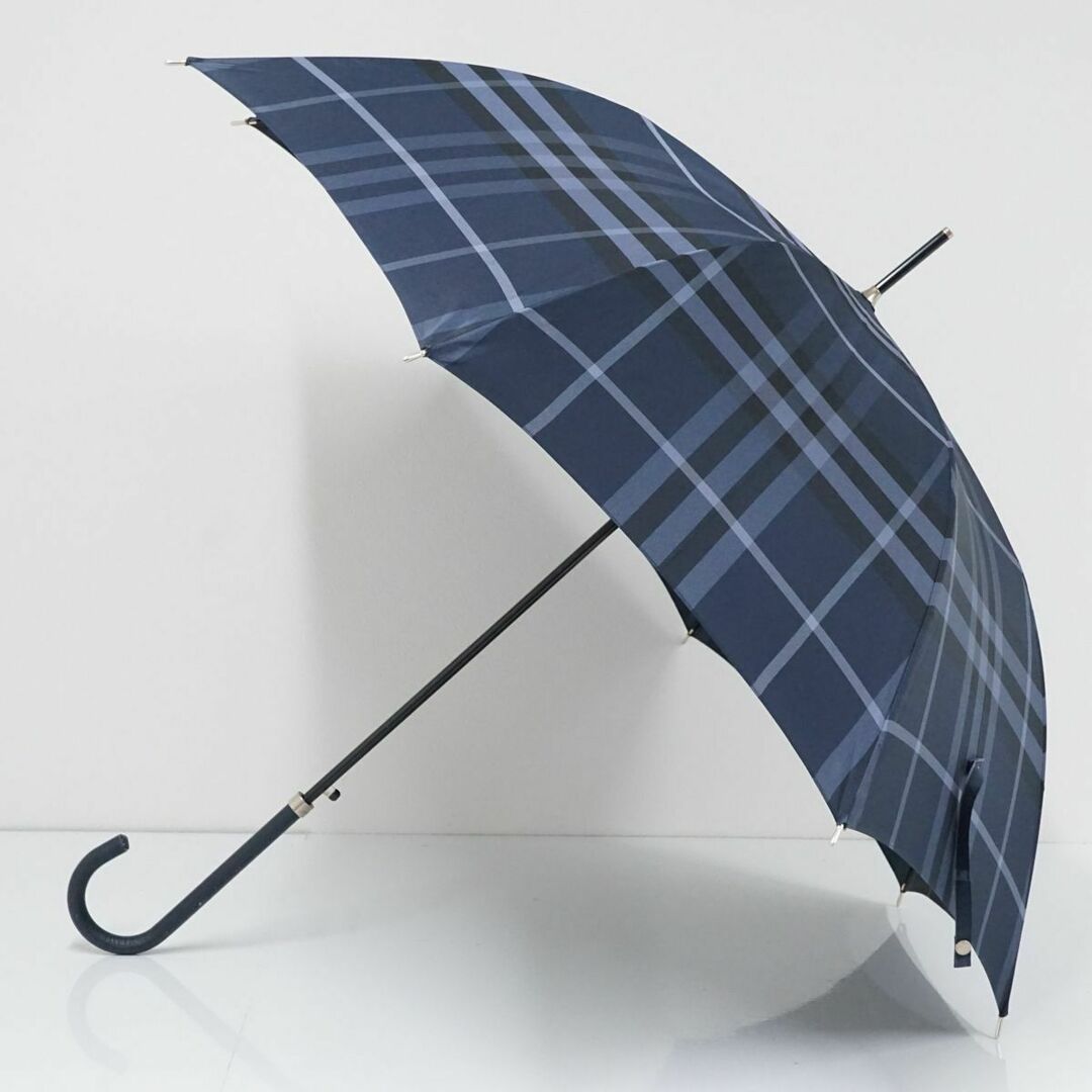 傘 BURBERRY バーバリー USED美品 チェック レディース ネイビー