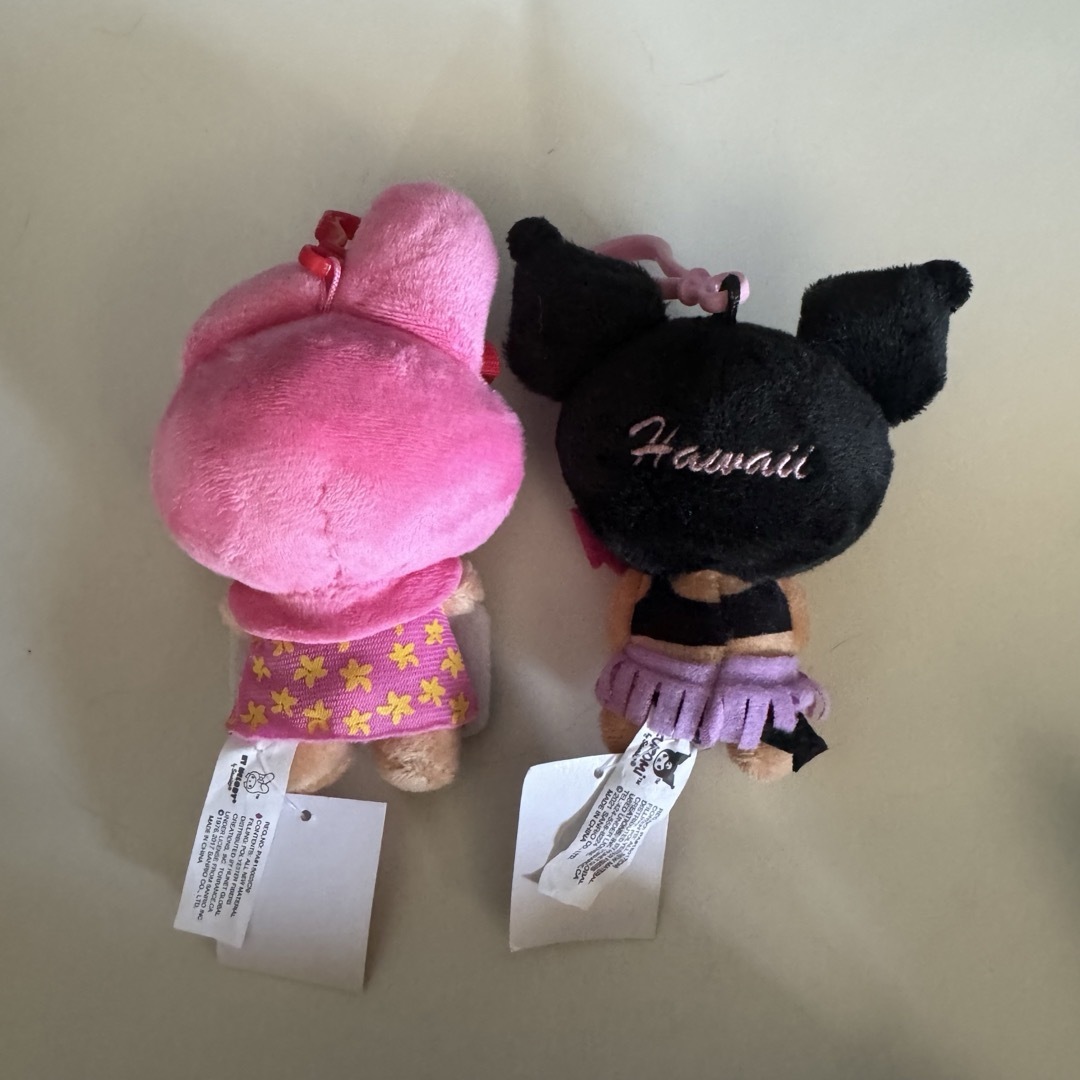 ハワイ限定 日焼け マイメロ＆クロミ キーホルダー ガングロキティ ABC