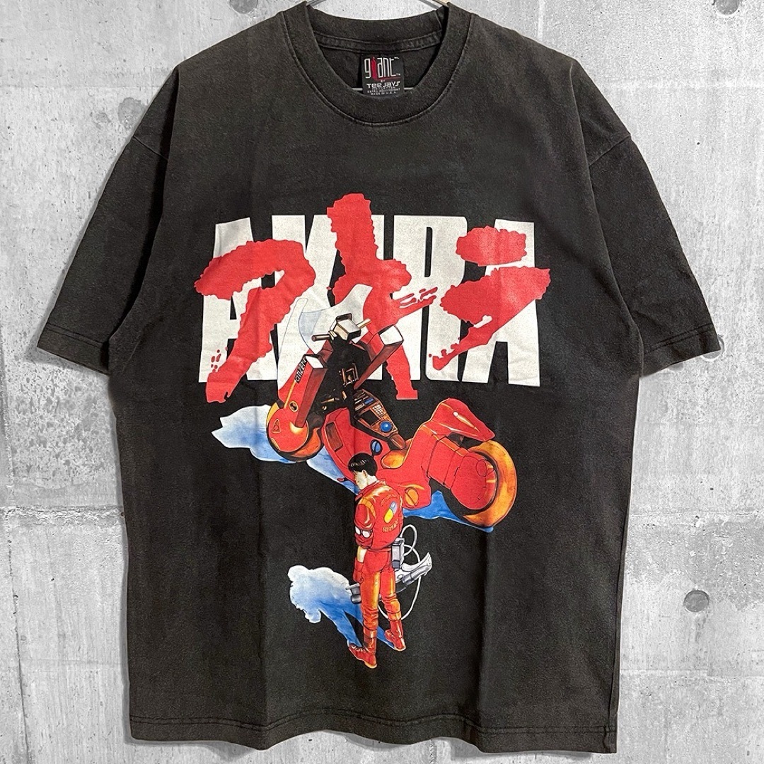 AKIRA アキラ 映画 アニメ Tシャツ 金田 鉄雄 レトロ ヴィンテージ加工