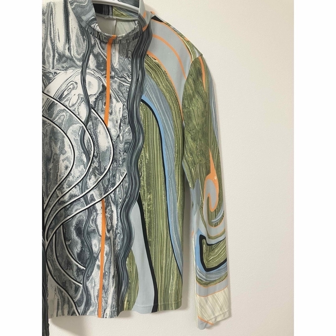 mame - mame kurogouchi marble print jersey topの通販 by ☺︎｜マメ