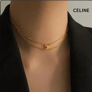 CELINE - 【CELINE】トリオンフ サスペンダー ネックレスの通販 by
