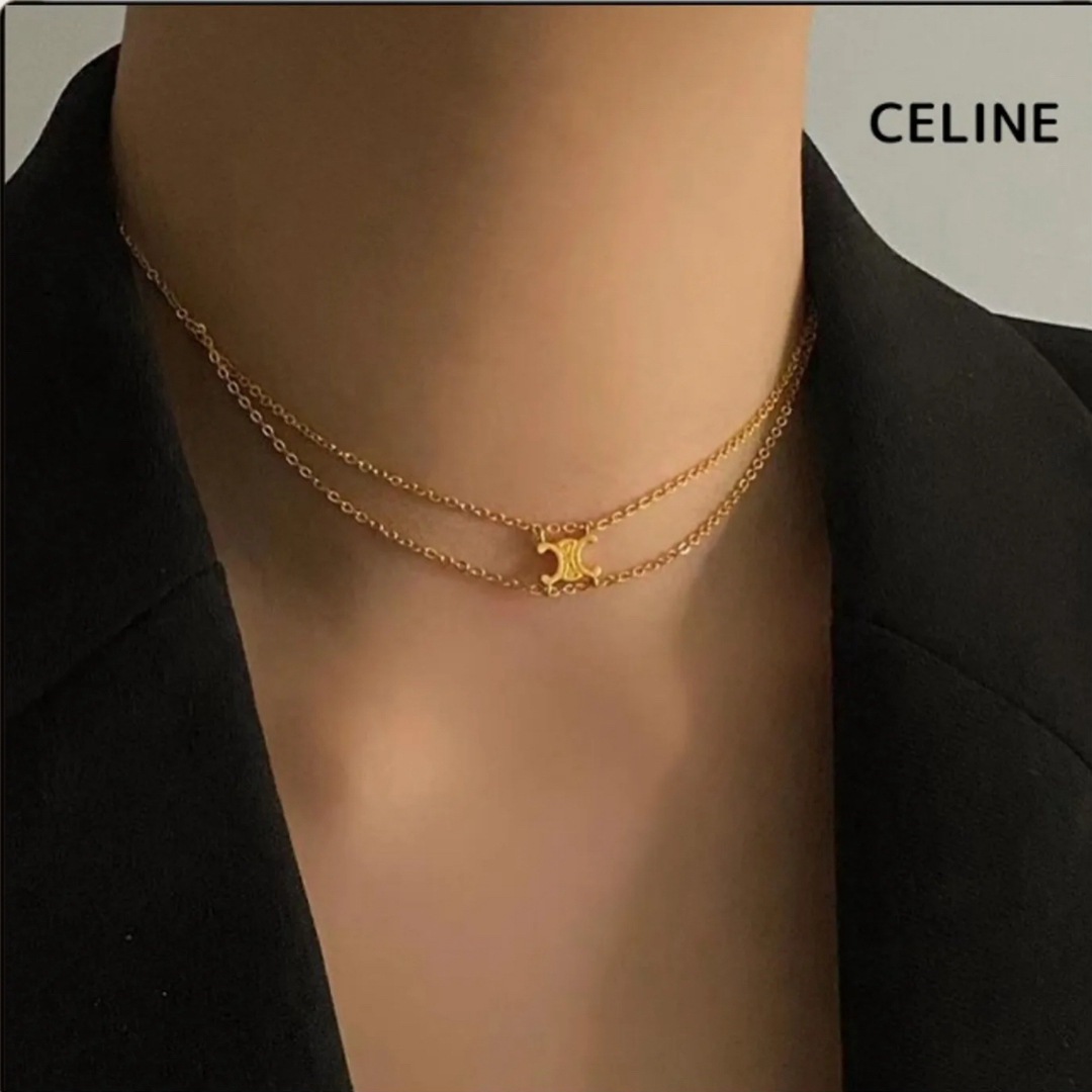 CELINE - 【CELINE】トリオンフ サスペンダー ネックレスの通販 by