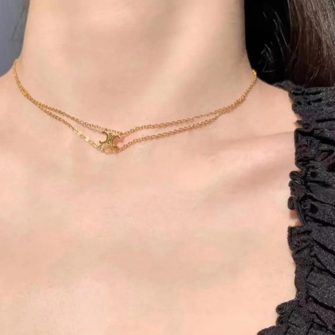 CELINE - 【CELINE】トリオンフ サスペンダー ネックレスの通販 by