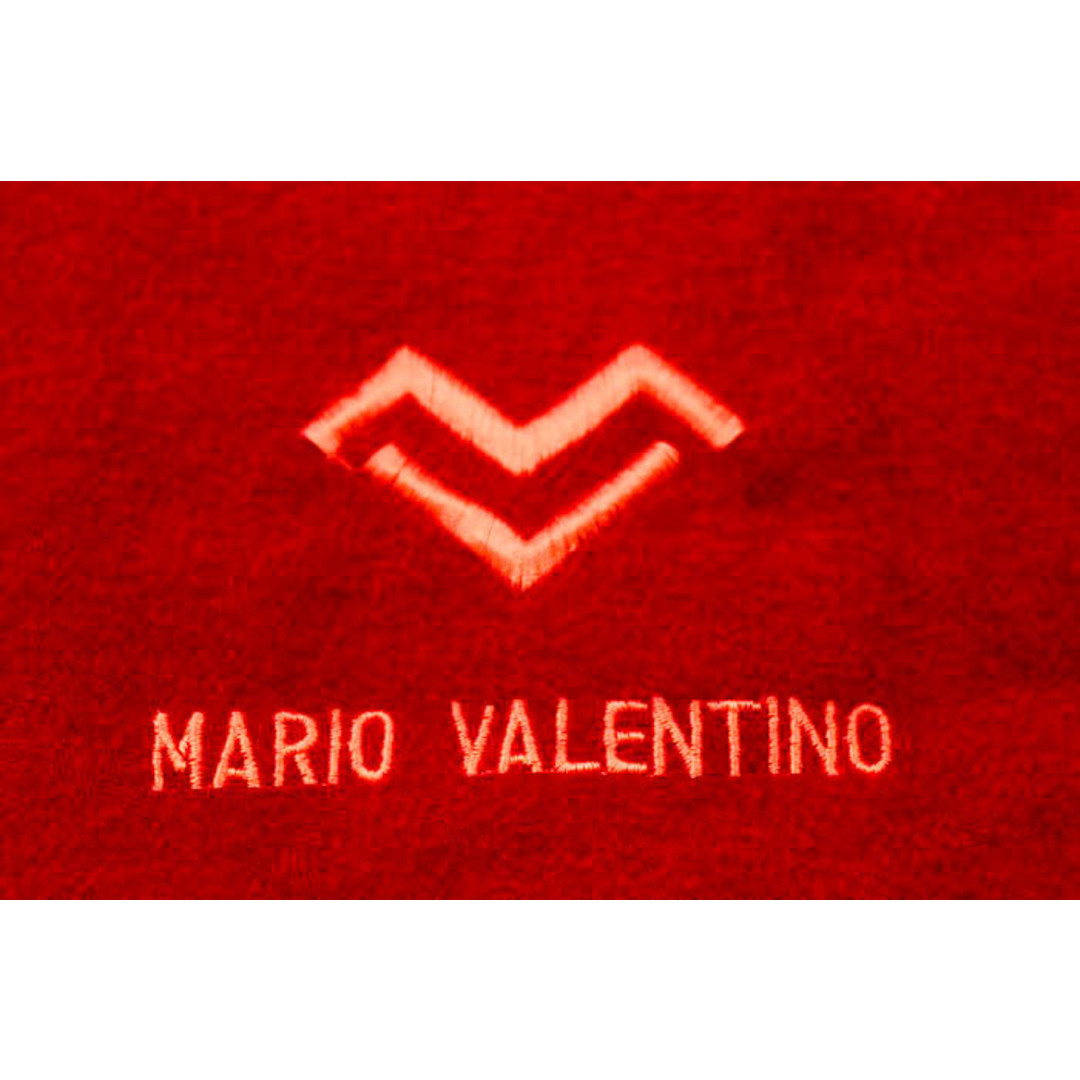 MARIO VALENTINO - マリオ・ヴァレンティノ マフラー ロゴ 刺繍 無地