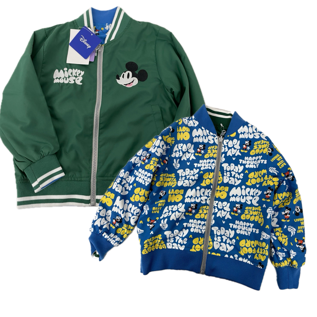 Disney - ディズニー ミッキー リバーシブル ジャケット 110 緑