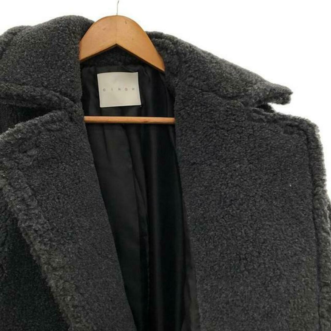 CINOH - CINOH / チノ | CI BOA COCOON COAT ボアコート | 38 | グレー