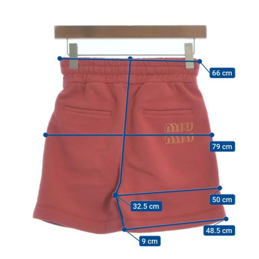 MIU MIU - Miu Miu ミュウミュウ ショートパンツ 36(XS位) 赤 【古着