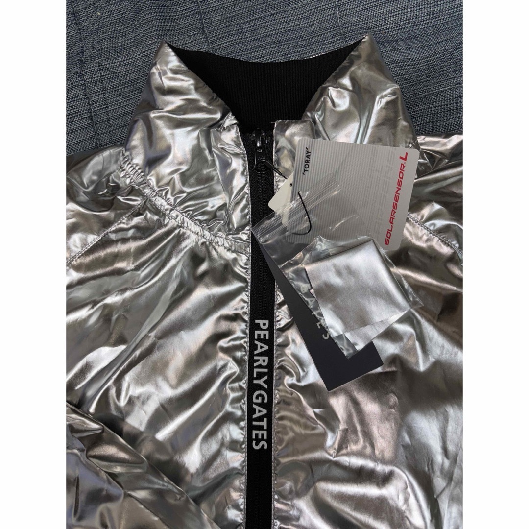 PEARLY GATES - （新品）パーリーゲイツ、プラチナシルバー、ジップ