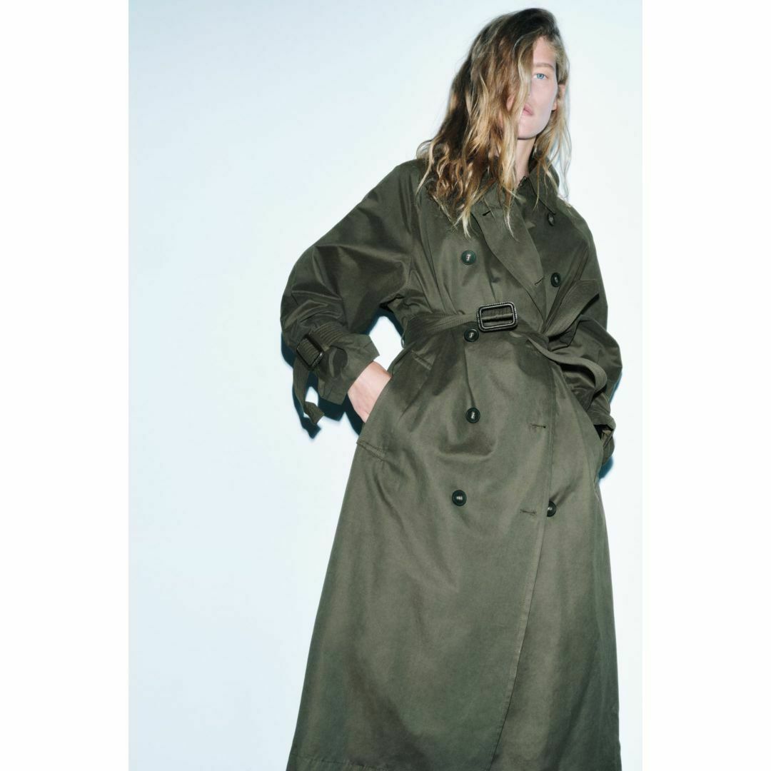ZARA - 新品ZARAオーバーサイズトレンチコートⅯの通販 by 3月下旬に