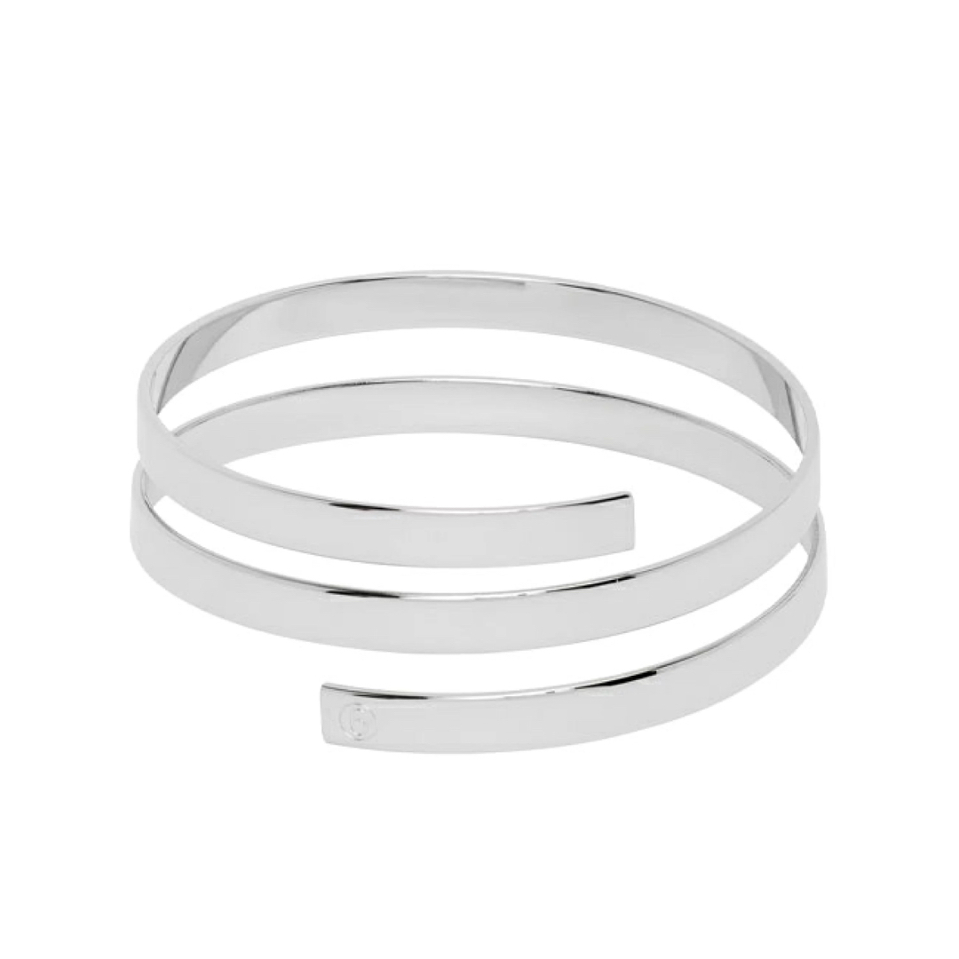 マルジェラ mm6 シルバーカラー オープンバングル 真鍮 イタリア製