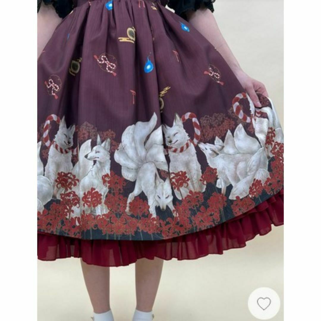 axes femme - アクシーズファムkawaii 彼岸の白狐会柄ジャンスカの通販