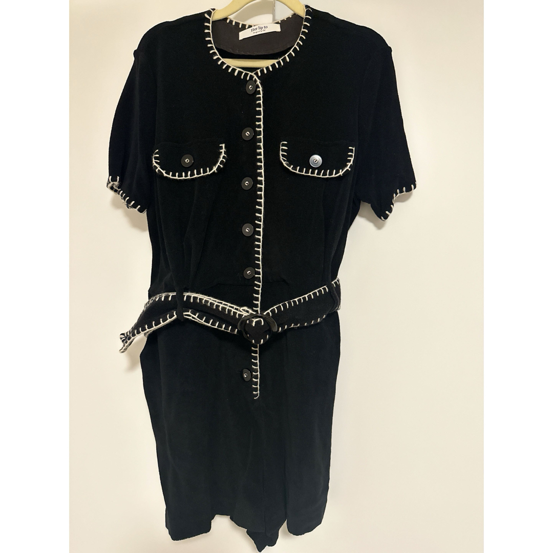 Herliptoベルト付きロンパース