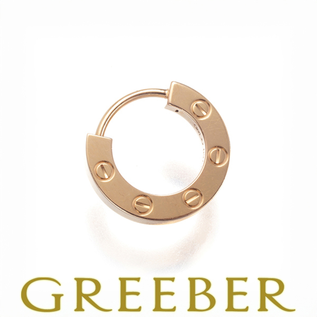 Cartier - カルティエ ピアス ラブ シングル フープ 片耳 K18PG 保証書