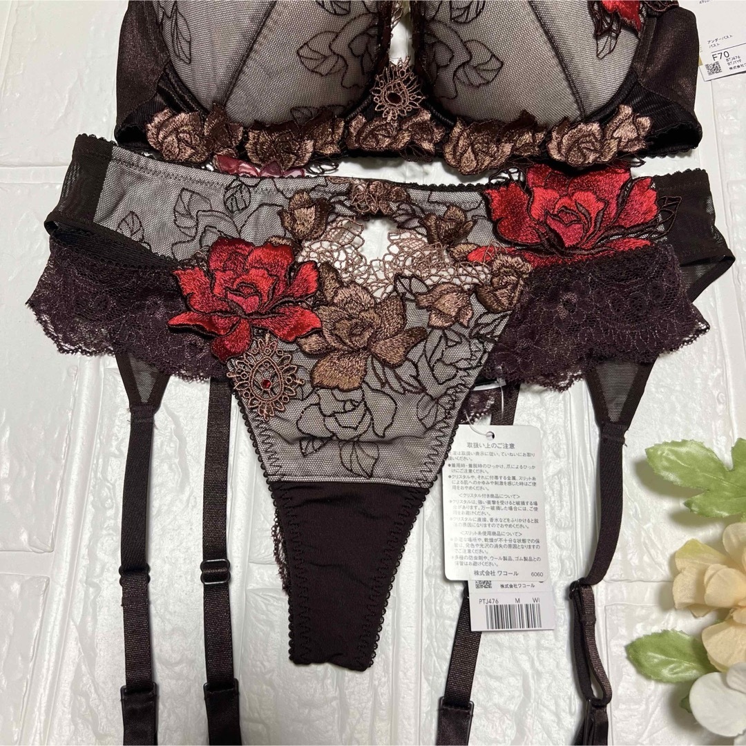 シャンデール ハイウエストショートガードル ルビーレッド 76 未使用