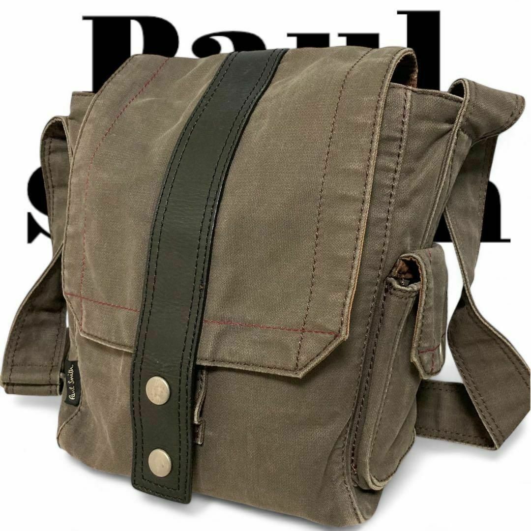 Paul Smith - カーキ ショルダーバッグ メッセンジャーバッグ カーキ
