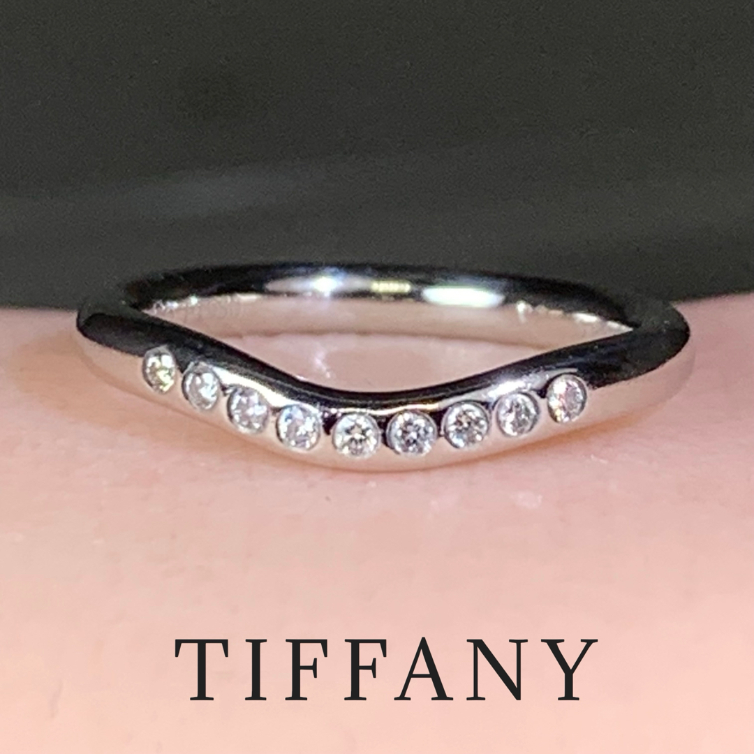 TIFFANY&Co.ティファニー 750YGカーブドバンドリング 15.2号