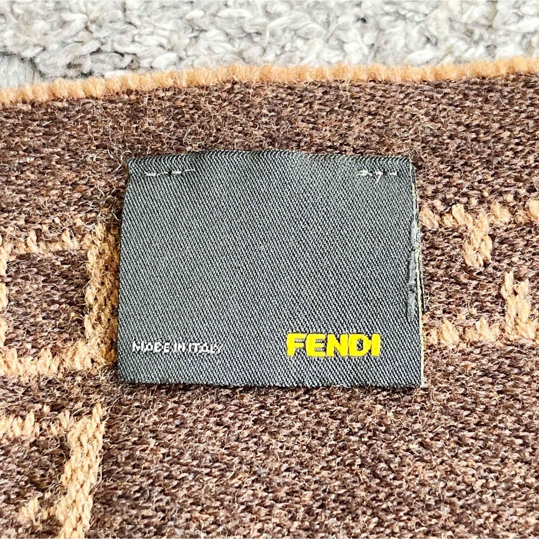FENDI - FENDI フェンディ マフラー ズッカ柄 ロゴ入 ズーキーノ