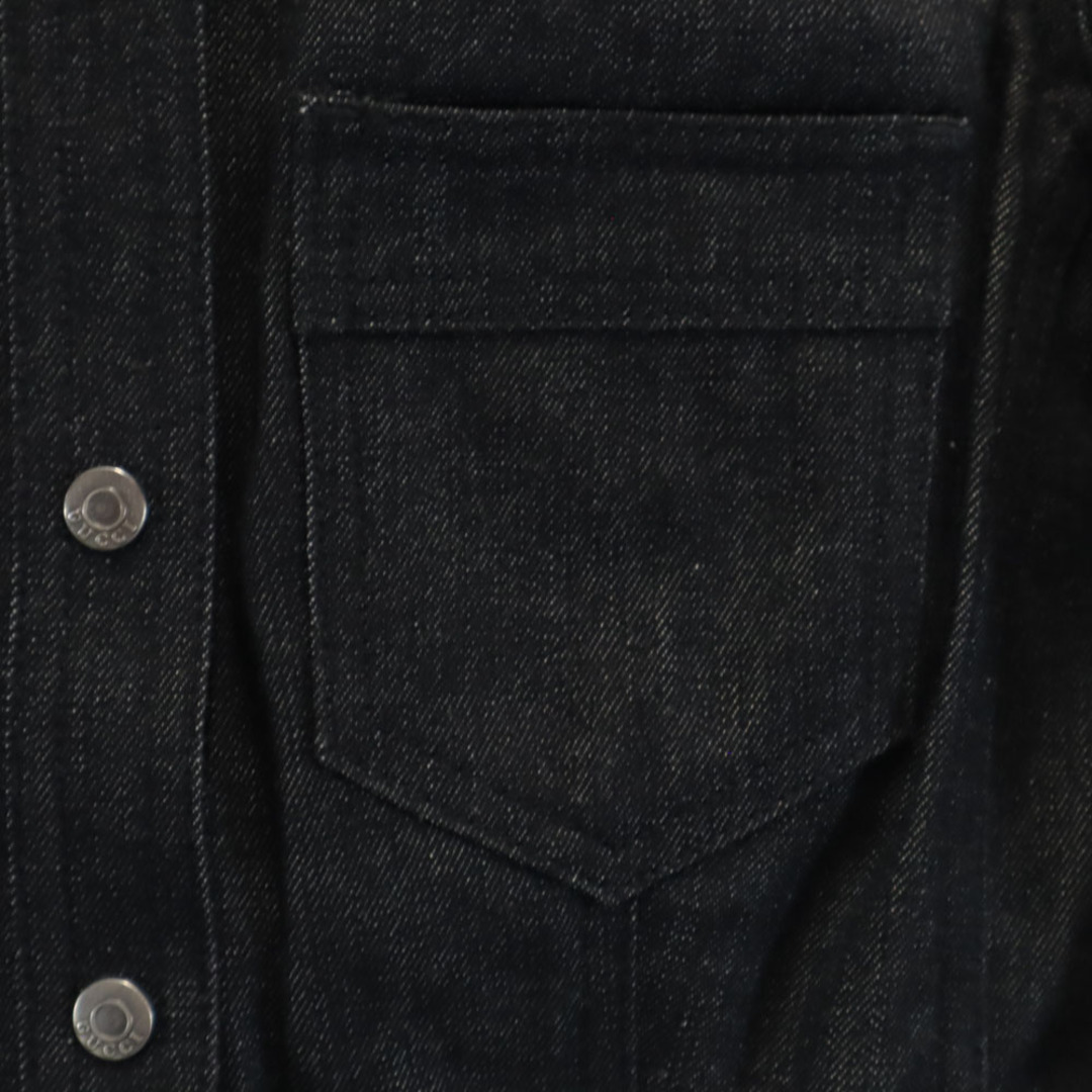 グッチ コットン デニム ジャケット 38 ブラック GUCCI GUCCI - グッチ