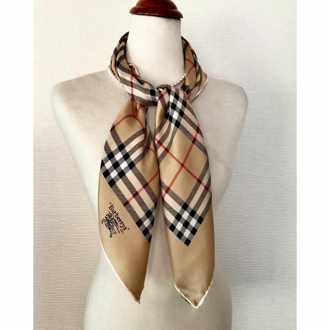 BURBERRY - 新品未使用 人気【Burberrys】バーバリーズ ☆大判 シルク