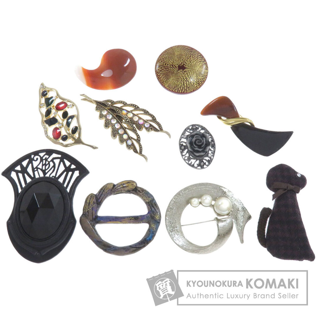 ストア SELECT JEWELRY 10点セット ブローチ 金属製 プラスティック