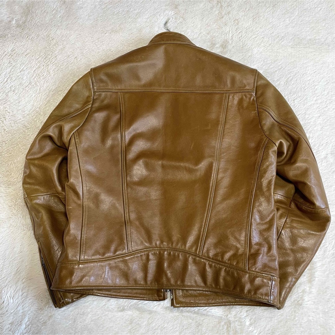 UNIQLO - 希少 オールド ユニクロ UNIQLO キャメル シングル レザー