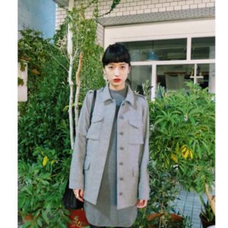 CLANE - clane 2WAY MILITARY JACKETサイズ1 カーキの通販 by にっ