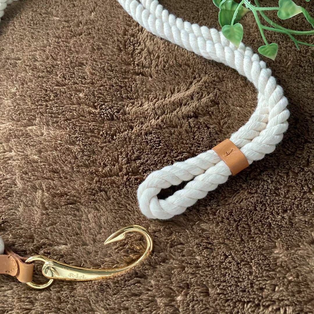 Ralph Lauren - ラルフローレン コットンロープベルト 紐ベルト レザー