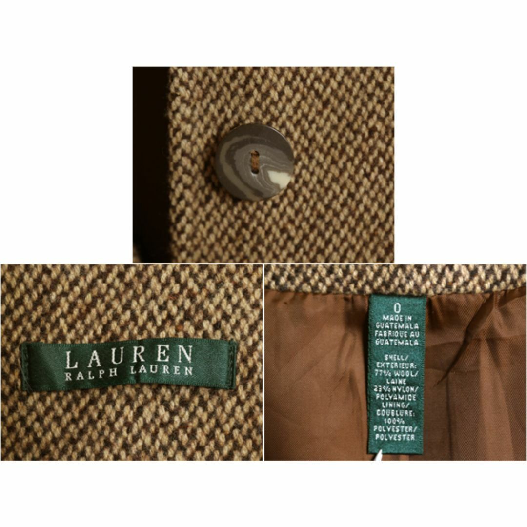 Ralph Lauren - 90s LAUREN ラルフローレン ツイード ステンカラー