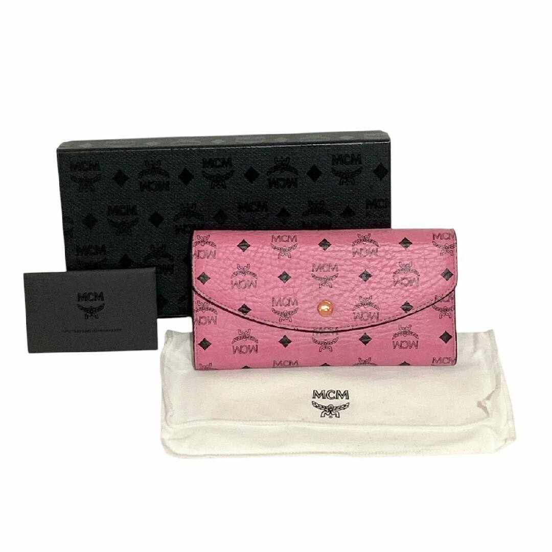 MCM - MCM エムシーエム 三つ折り財布 長財布 5SPT30 ピンクの通販 by