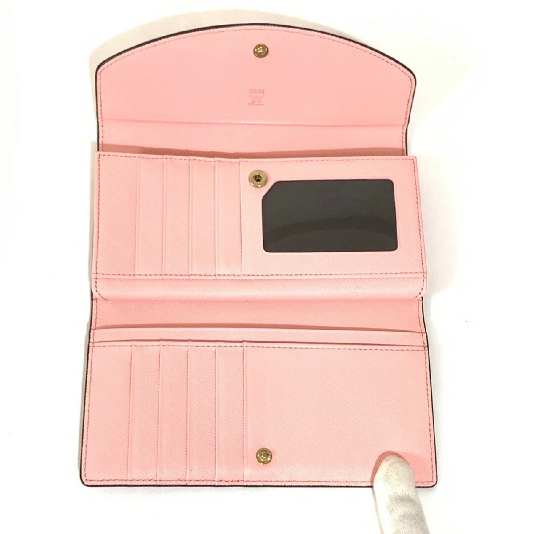 MCM - MCM エムシーエム 三つ折り財布 長財布 5SPT30 ピンクの通販 by