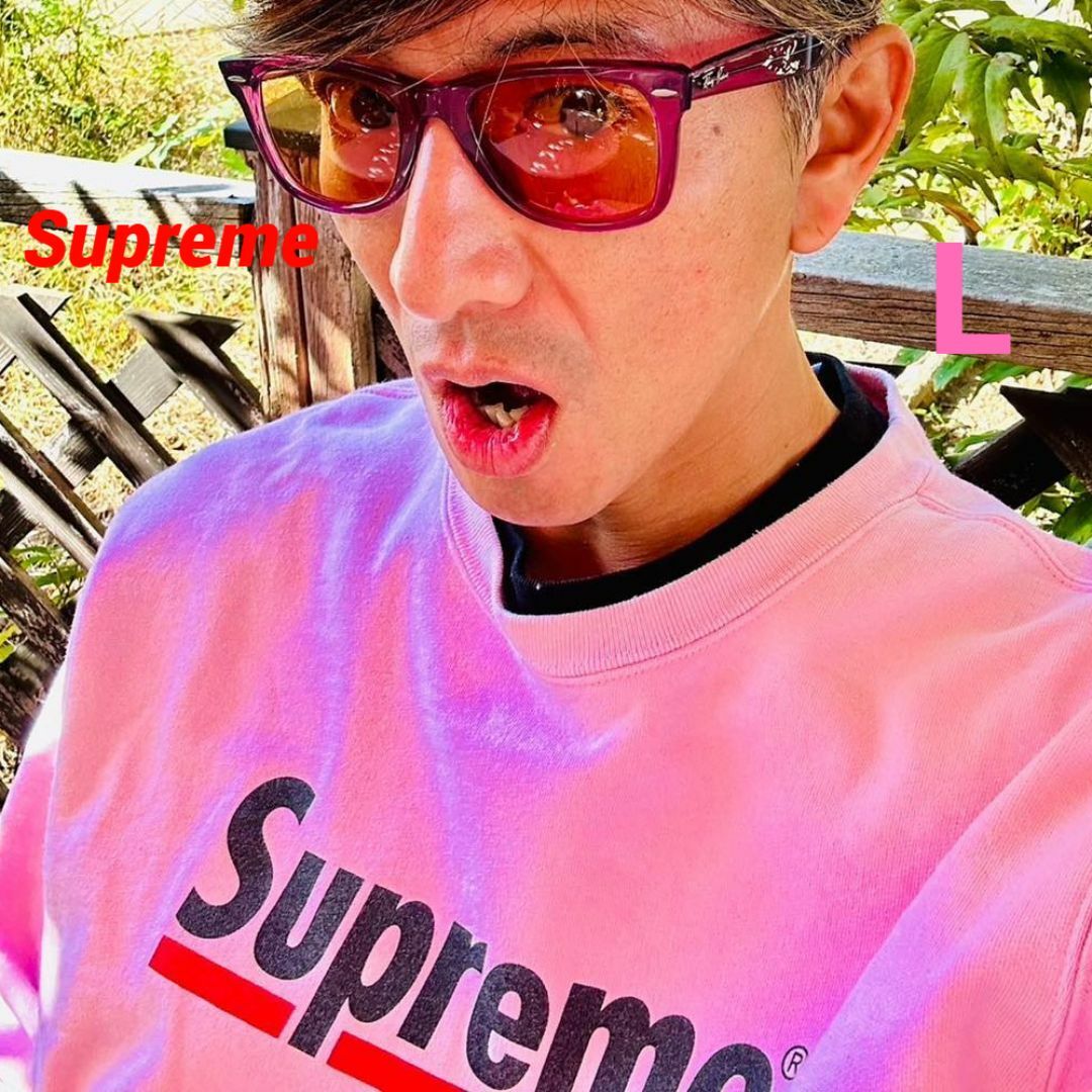 Supreme - L Supreme 20SS Underline Crewneck Pink の通販 by Blue