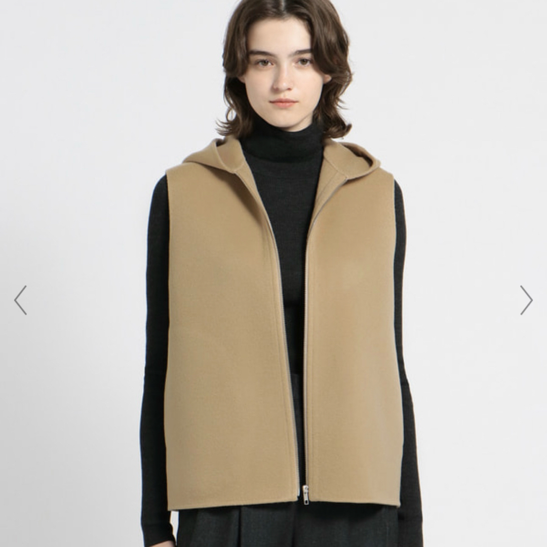 Theory - 今季☆セオリー Theory ウール/カシミア フードジップベスト