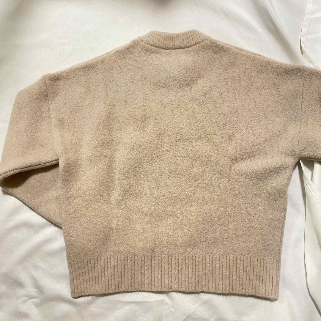 ami - AMI PARIS アミパリス セーター ピンク ベージュ 白 ハート ロゴ