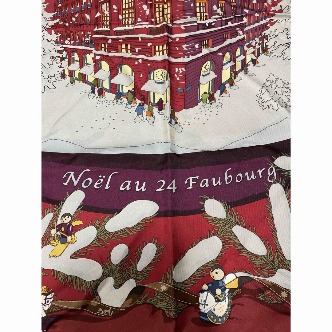 HERMES - 希少カラー エルメス スカーフ カレ90 フォーブル24番地の