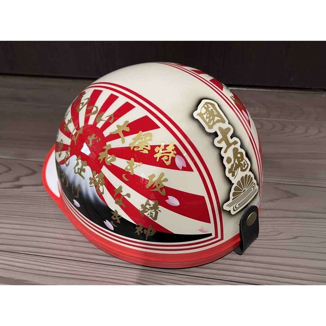 ラメ 富士日章 コルク半 ヘルメット 桜の通販 by paint｜ラクマ