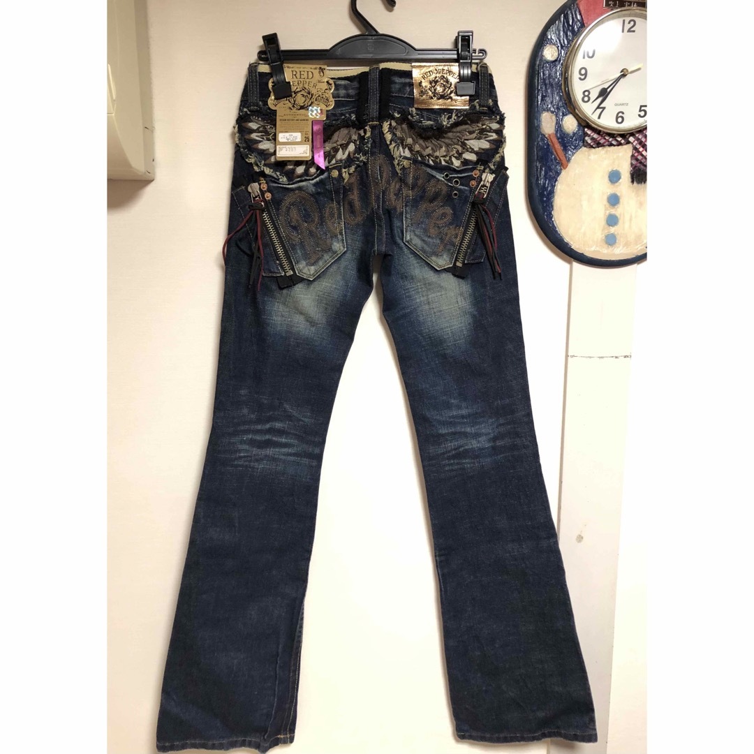 REDPEPPER - RED PEPPER レディース ジーンズ 長パンツ デニム 新品の