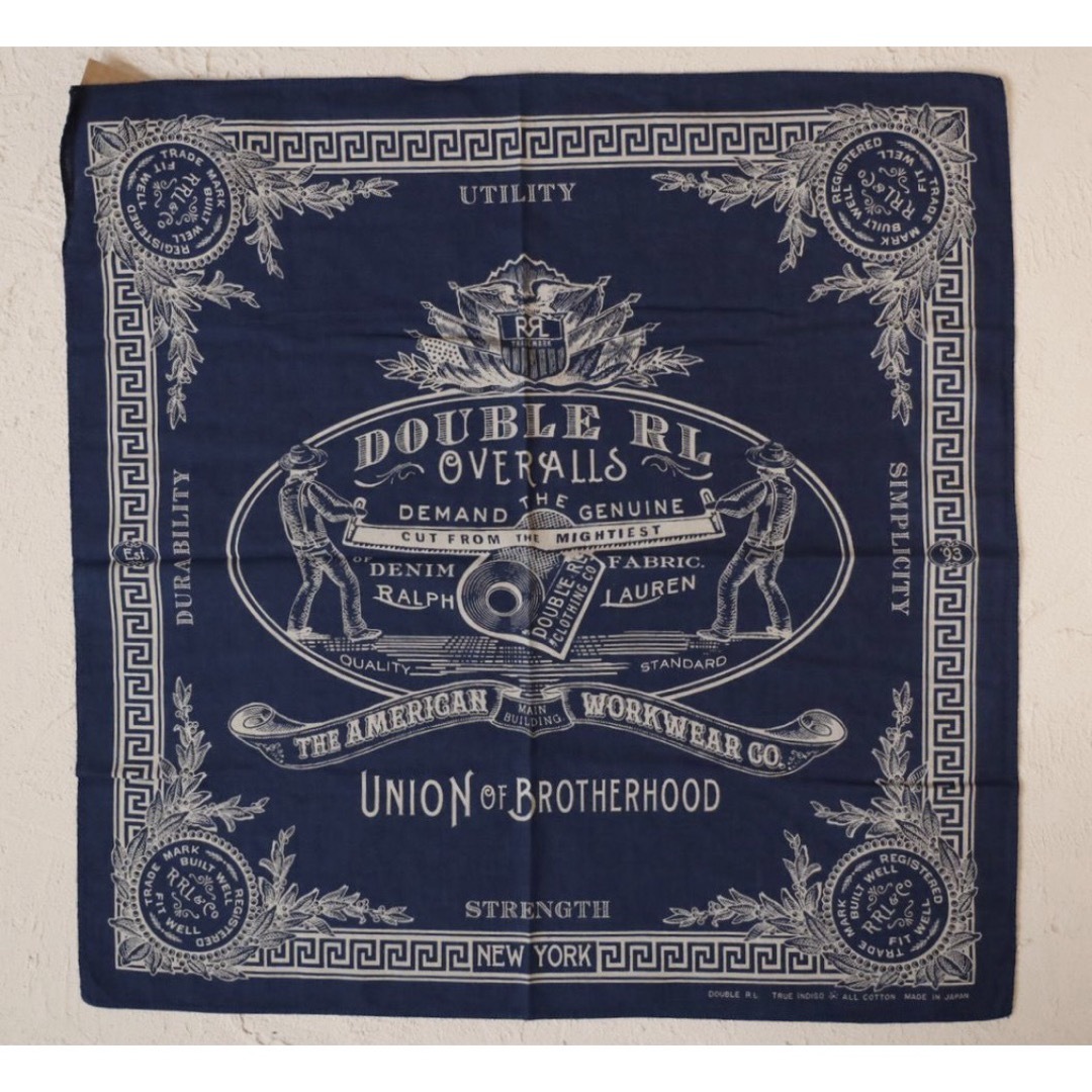 RRL - 新品*RRL*ロゴ コットン バンダナ * ダブルアールエルの通販 by