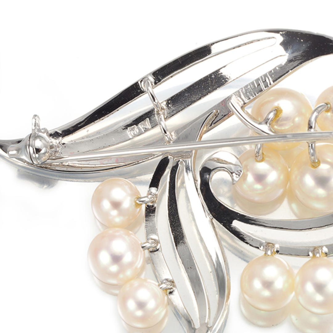 MIKIMOTO - ミキモト ブローチ パール 真珠 5.6-7.8mm フラワー リーフ